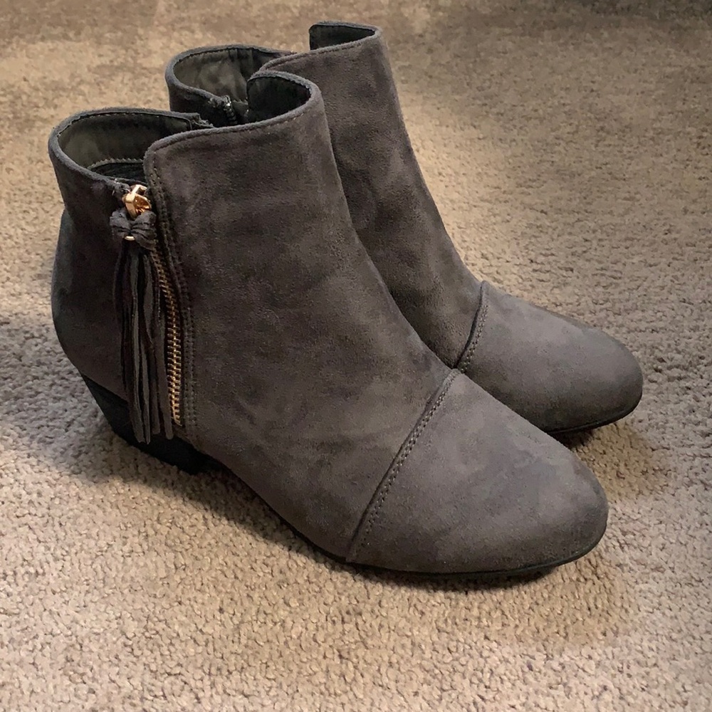 Gray Booties